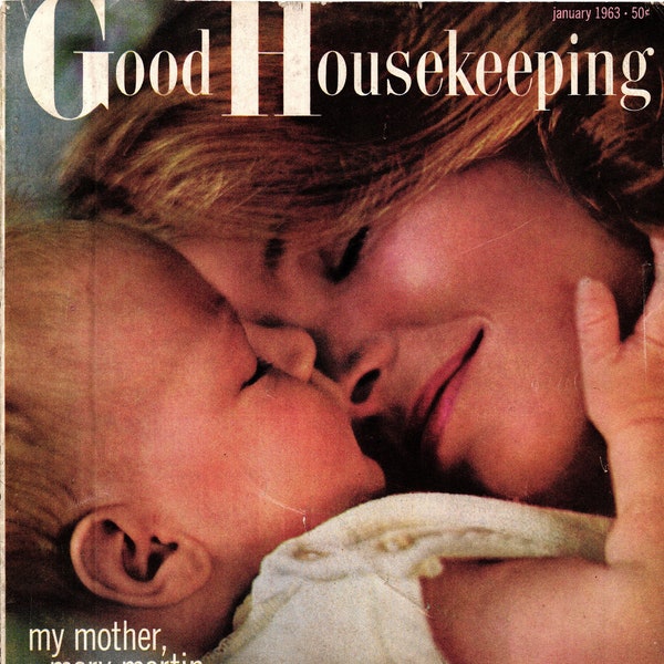 Good Housekeeping January 1963 -Vintage PDF Woman's Magazine Digital Download - Marilyn Monroe, MCM Home Decor, Vintage Recipes, 60s Fashion
