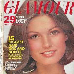 グラマー 1974 年 5 月号 ヴィンテージ女性ファッション雑誌 PDF デジタルダウンロード: バーバラ・ミンティ、ビリー・ジーン・キング、70 年代春のファッション、ビバリー・ジョンソン