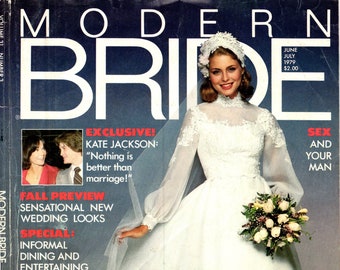 Modernes Braut Magazin - Juni/Juli 1979 - PDF Magazin Digitaler Download - Vintage Braut Magazin, Kelly Emberg Cover, Retro Flitterwochen,