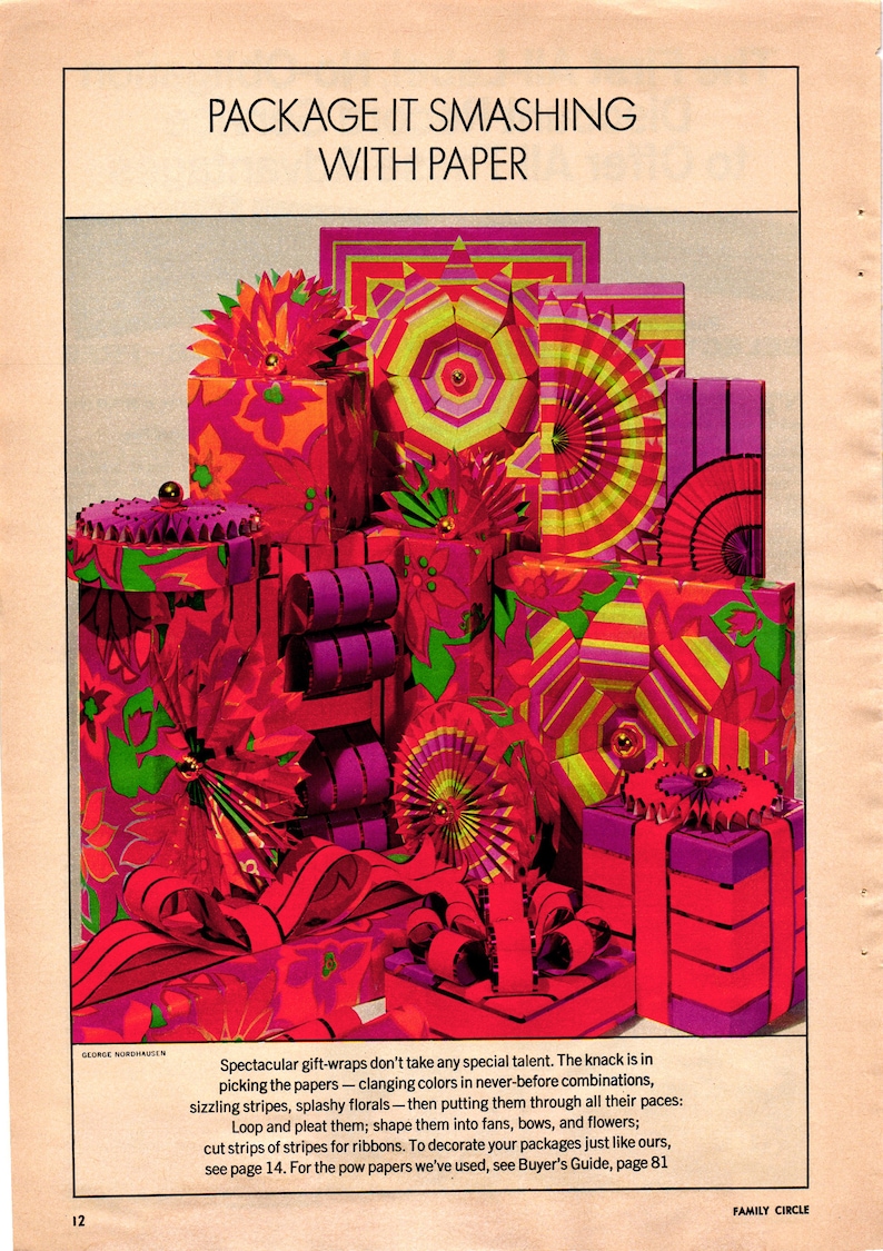 Family Circle Magazine December 1968 PDF Magazine Vintage Women's