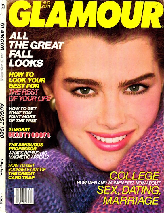 Glamour August 1980 Vintage PDF Magazine Digital Download
