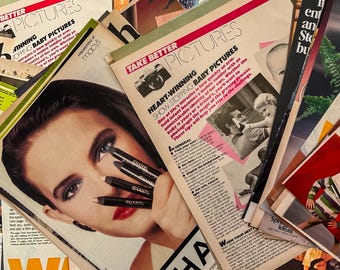 100+ Pages Vintage Magazine Page Bundle: Retro Ephemera for Collage & Journals