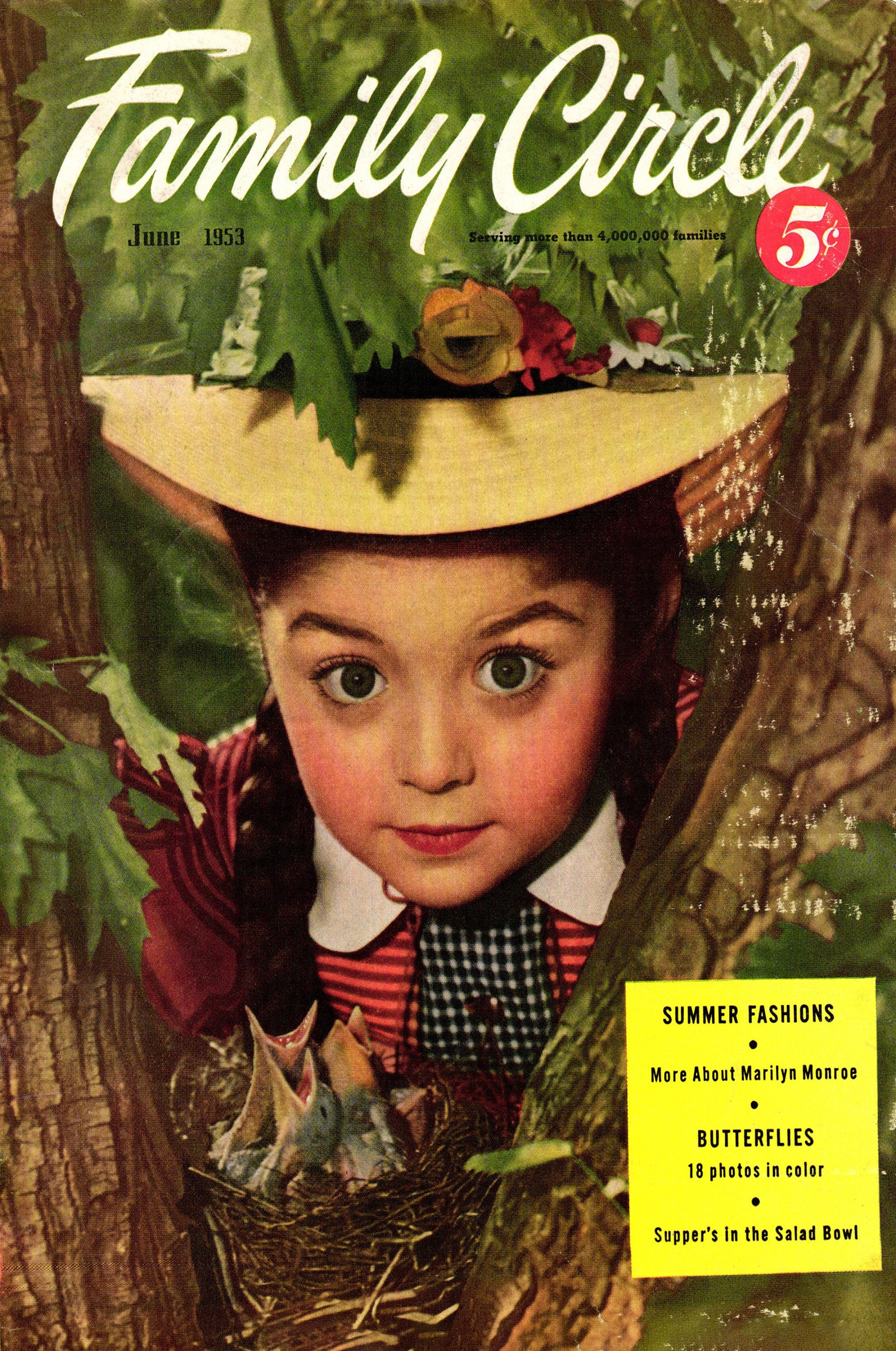 Family Circle Magazine-juni 1953-Vintage Woman's PDF Magazine digitale download - Vintage Fashion, Marilyn Monroe, Jello Salads, Vintage Ads