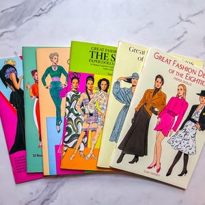 Vintage Fashion Paper Dolls Tom Tierney, Great Fashion Designs of the 1930s-1980s, Unused Complete Book