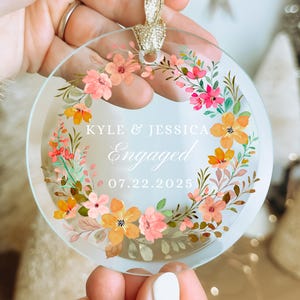 Engagement Ornament Engagement Gifts for Newly Engaged Gift Engaged Christmas Ornament Personalized We&#39;re Engaged Just Engaged Couples Gift