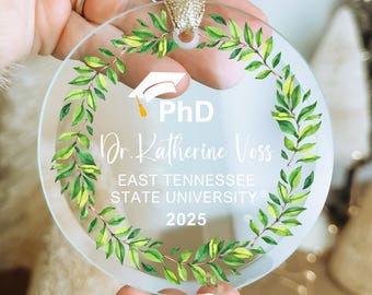 Doctoraatsornament doctoraatscadeau voor hem doctoraatsgeschenken voor haar doctoraatsornament doctoraatsafstuderen Dr.