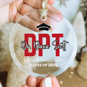 DPT Graduation Gifts for DPT Gifts Doctor of Physical Therapy dpt Graduation Ornament DPT Grad Gift Doctoral Degree Physical Therapist Gift