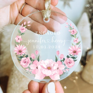 Engagement Ornament, Engaged Ornament, First Christmas Gift, Engagement Gifts for Newly Engaged Gift We&#39;re Engaged Just Engaged Couples Gift
