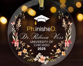 Phd-ornament Phd-afstudeercadeau voor promovendi Cadeaus voor doctoraat Afstudeercadeau voor doctoraat Afstuderenornament proefschriftcadeau