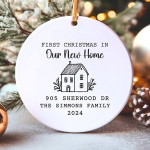 First Christmas in Our New Home Christmas Ornaments New Home Gift Our New House Xmas Ornament New Home Ornament New House Gift from Realtor
