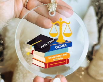 Lawyer Graduation Ornament, Lawyer Ornament, Lawyer Graduation Gift, Attorney Ornament, Law Student Gift, Class of 2024, Christmas Ornament