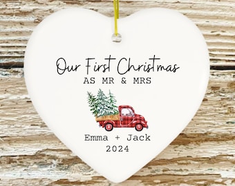 The Year We Became Mr & Mrs Snowman Couple Christmas Gift