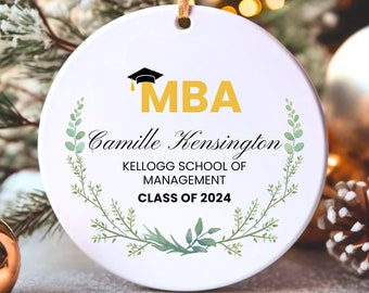 MBA Graduation Gift MBA Ornament mba Grad Gifts MBA Graduation Ornament mba Gifts Masters Degree Graduation Gift M.B.A. Business School Grad