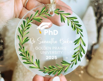 Phd-afstudeercadeau Phd-ornament voor promovendi Cadeaus voor doctoraat Afstudeercadeau voor doctoraat Afstuderen ornament proefschrift cadeau