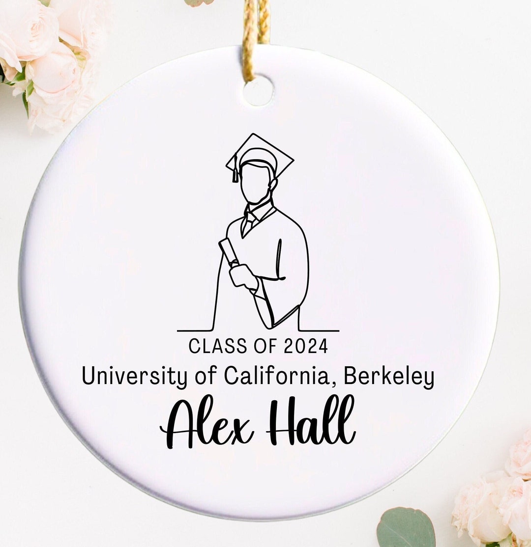 Personalized Graduation Ornament Class of 2024 Custom Graduation Gift ...