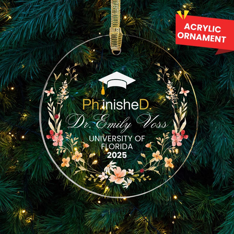 PHD Ornament phd Grad Gift phd Gifts For Her phd Era Graduation Gift For Him Doctoral Degree Graduation Dr. PhD Doctorate Dissertation Gifts image 7