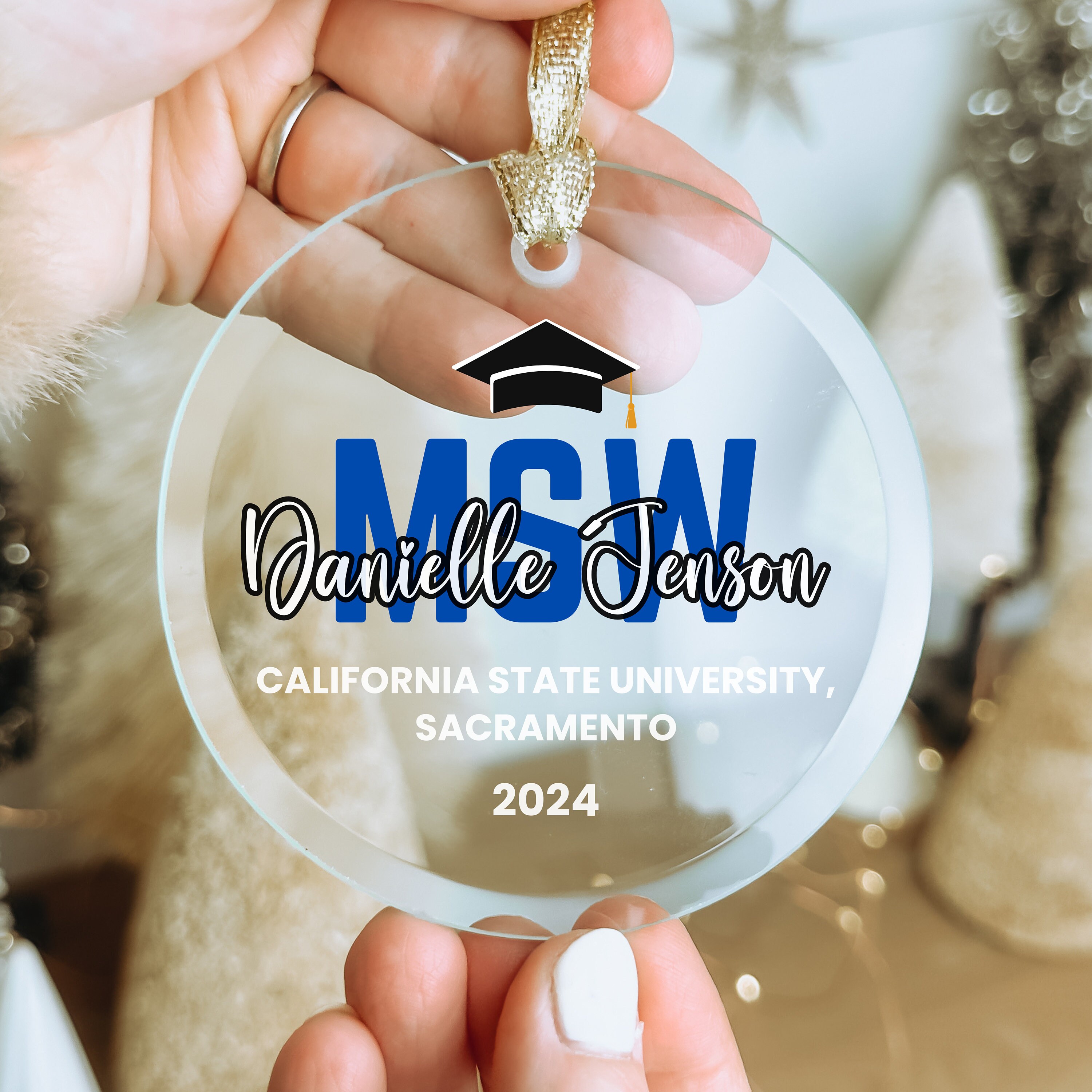 MSW Graduation Gift, Social Worker Gifts, Future MSW Gift, Msw Ornament ...