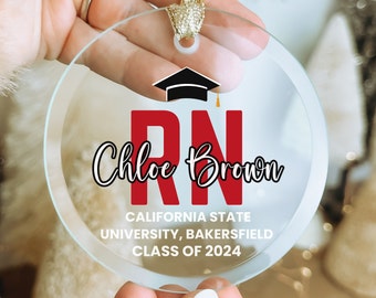 RN graduation gifts, rn gifts, RN Ornament, Registered Nurse Gifts, rn grad gifts for her, Nursing Grad Gift, Nurse RN Christmas Ornament