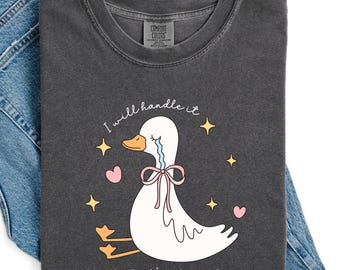 Goose shirt, Chronic Illness Flare Day Comfort Colors tee, Coquette tshirt, Ehlers Danlos, rare disease, spoonie, POTS, endometriosis,