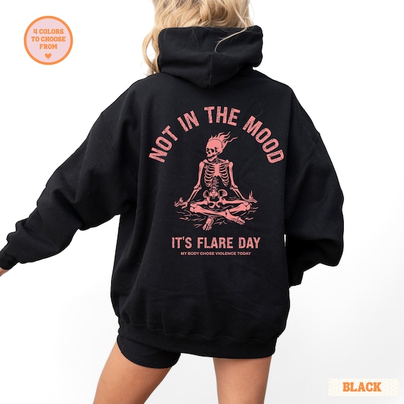Chronic Illness Hoodie, Skeleton Hoodie, Flare Day Gift, Ehlers Danlos, Rare Disease, Spoonie Holiday Gifts, Dysautonomia, POTS Syndrome