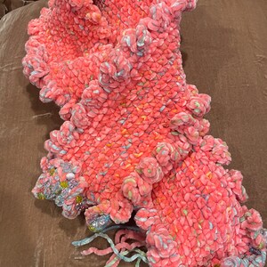 Velvet Chenille Beaded Scarf