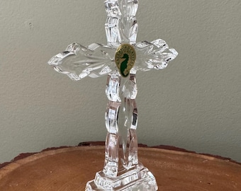 Waterford Crystal Kilree 9” Standing Cross New in Box; Waterford