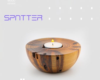 SPATTER CANDLE HOLDER