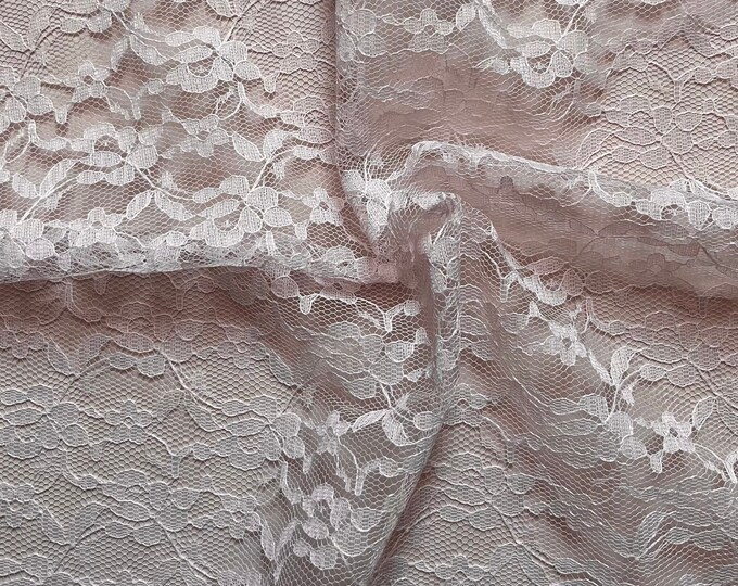 Pink Rigid SHOP CLOSING Light Pink Rigid Lace Sold by the Yard | Furniture ...