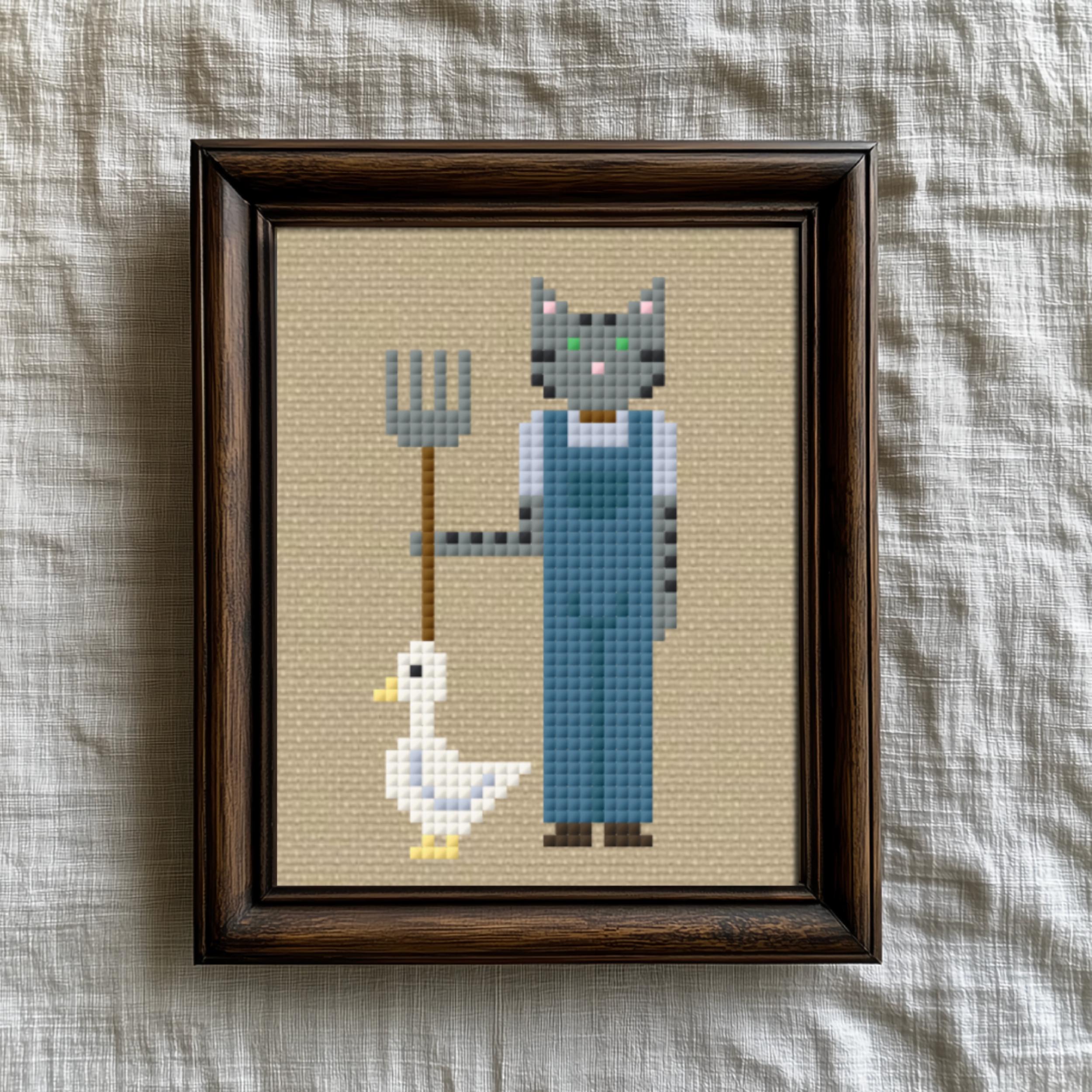 Mr. Jerry Cross Stitch Pattern designed by Susan M. Harris