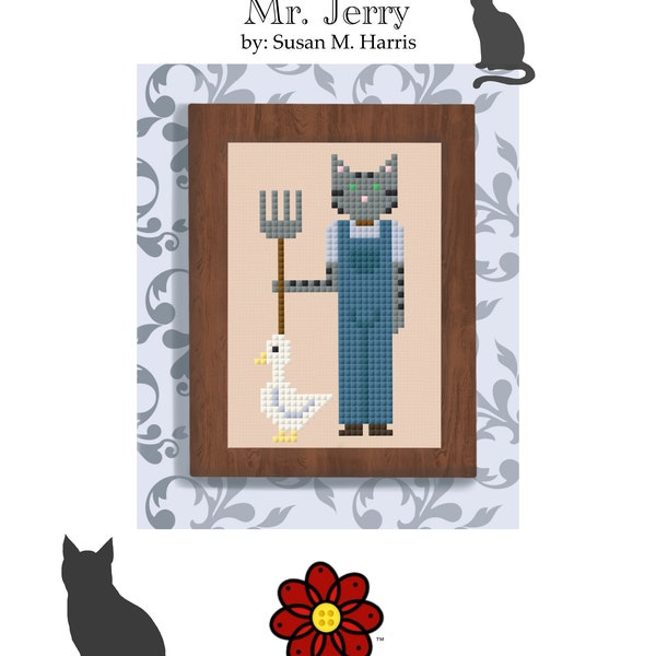 Mr. Jerry Cross Stitch Pattern / PDF / Instant Download