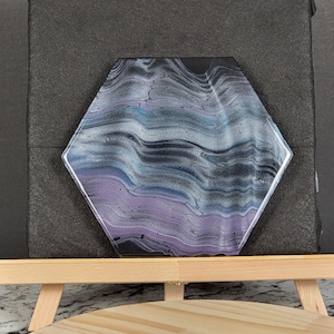 8-Zoll-Northern-Licht-Acryl-Gießen, Hexagon-Trivet