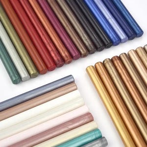 10-Pack Wax Seal Sticks for Glue Guns | Wax Seal | 6 Colors | Wedding Invitations, Gifts & Decoration | Quick-Melt | Vibrant Seals