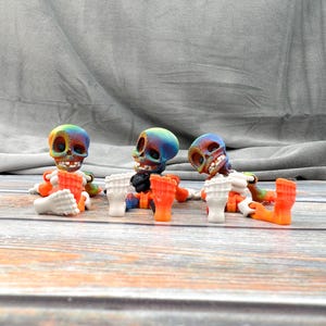 Mini Floppy Skeleton Articulated 3D Printed Fidget Figure