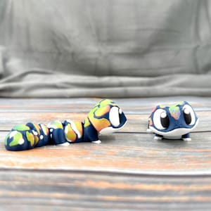 Striped Gecko Articulated 3D Printed Fidget Figure