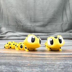 Spotted Gecko Articulated 3D Printed Fidget Figure
