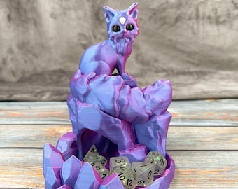 Kitty 3D Printed Dice Tower