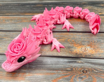 Baby Rose Dragon 3D Printed Articulated Figure