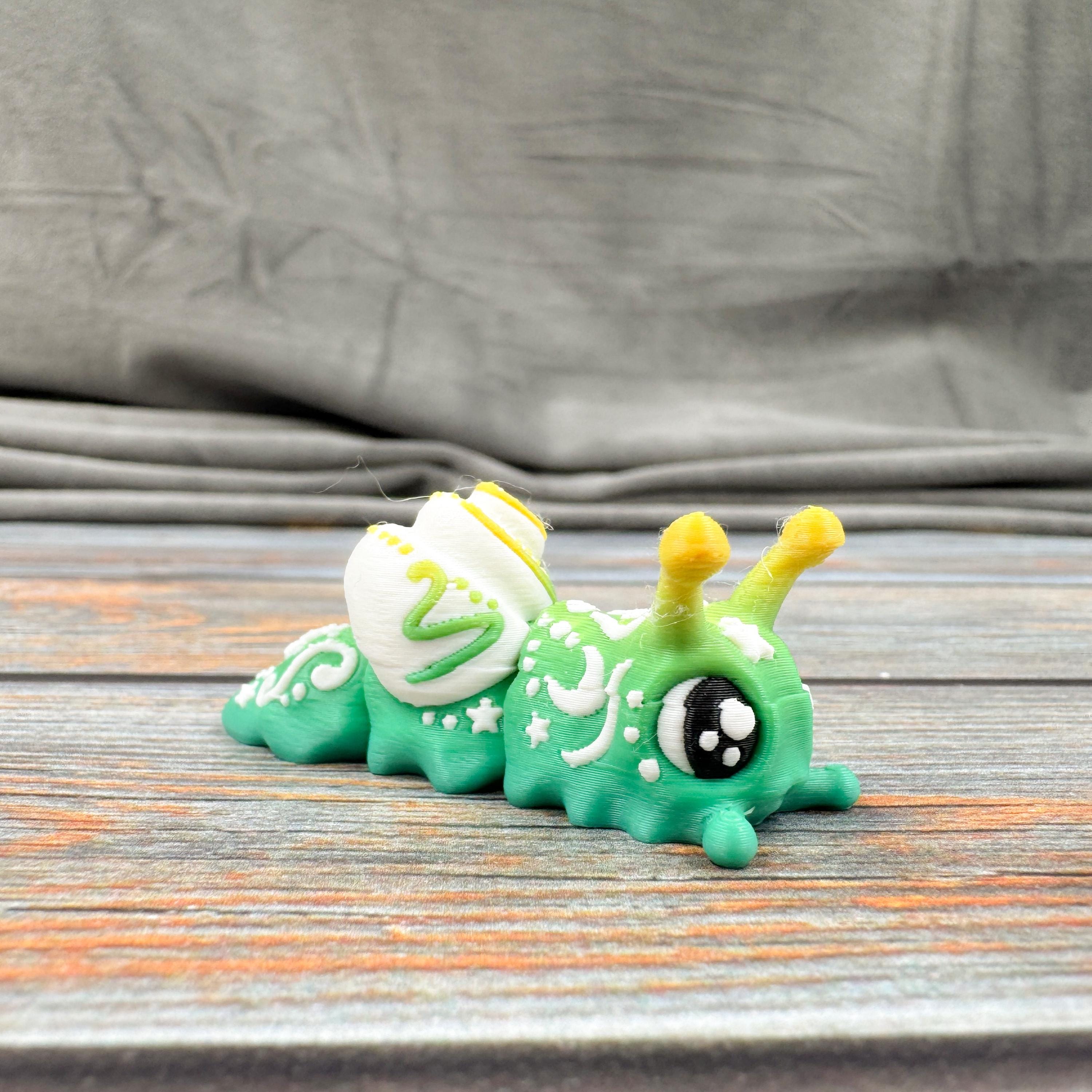 Astral Slug & Snail Articulated 3D Printed Fidget Figures - Etsy