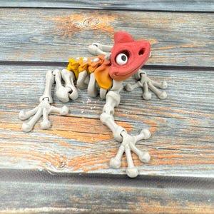 Skeleton Frog Articulated 3D Printed Fidget Figure