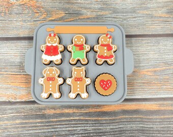 Gingerbread Family Tin 3D Printed Clicker Fidget