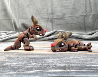 Dinodeer 3D Printed Articulated Fidget Figure