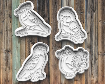 Winged Creatures Cookie Cutters, Cookie Stamps