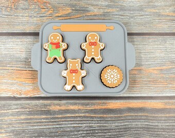 Gingerbread Family Tin 3D Printed Clicker Fidget