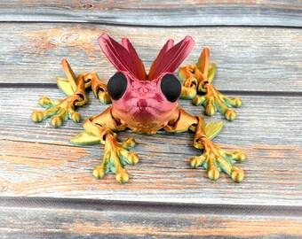 Flutter Frog Articulated 3D Printed Fidget Figure