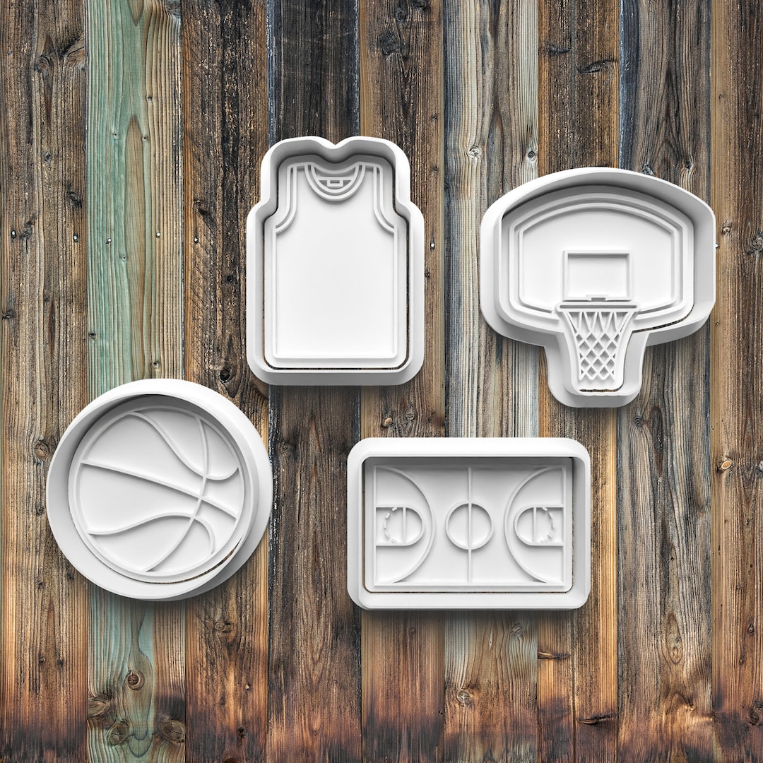 Basketball Cookie Cutters, Cookie Stamps Etsy