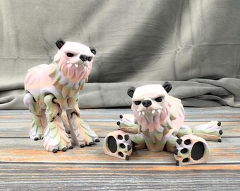 Twisted Polar Bear Articulated 3D Printed Fidget Figure