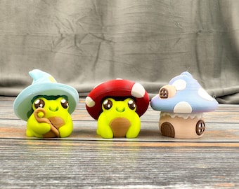 Magical Frog Friends 3D Printed Clicker Fidgets
