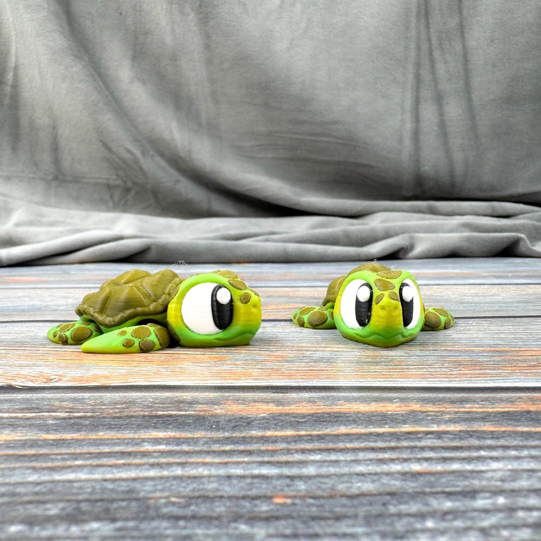 Sea Turtle Articulated 3D Printed Fidget Figure - Etsy