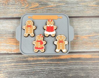 Gingerbread Family Tin 3D Printed Clicker Fidget