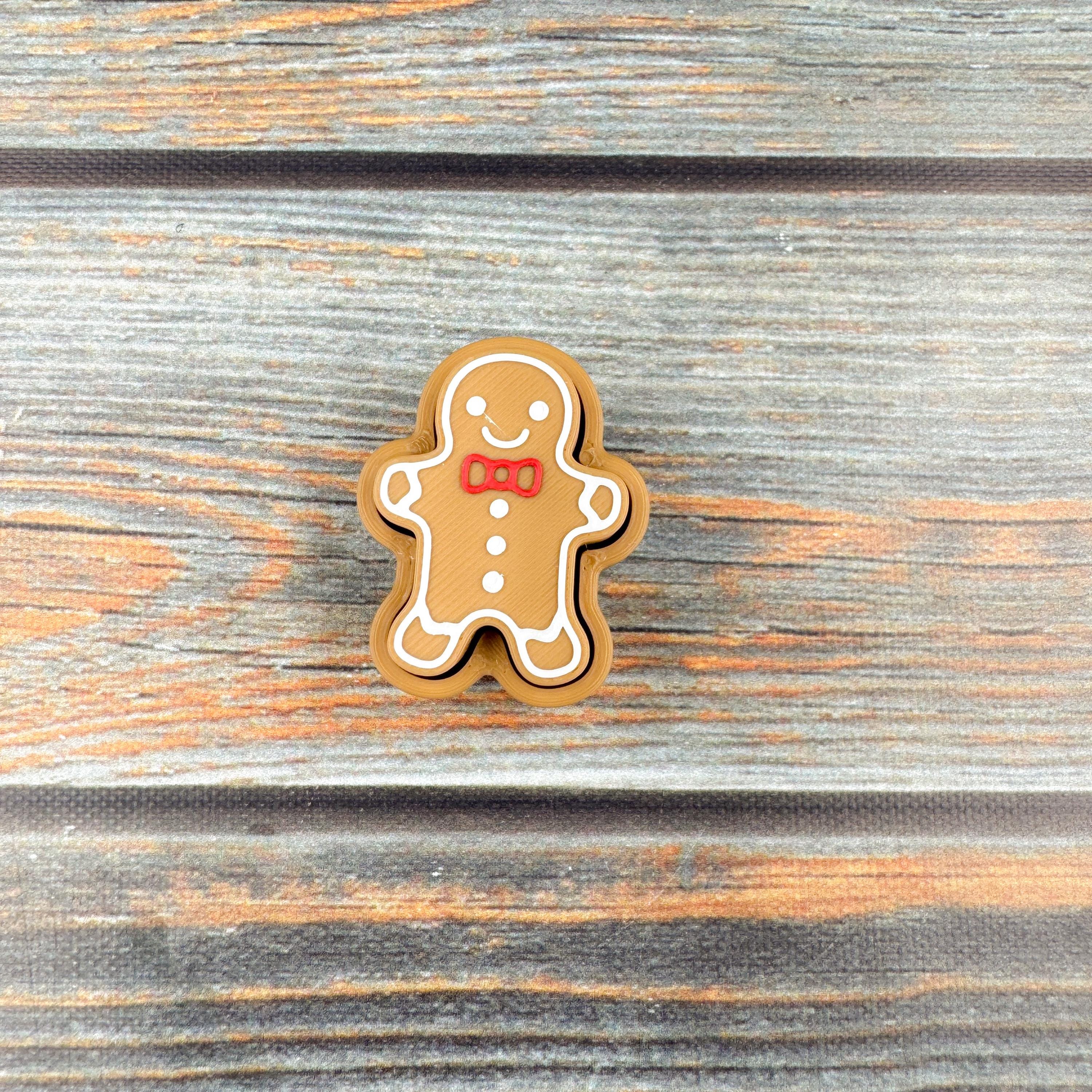 Gingerbread Family 3D Printed Clicker Fidgets - Etsy